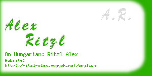 alex ritzl business card